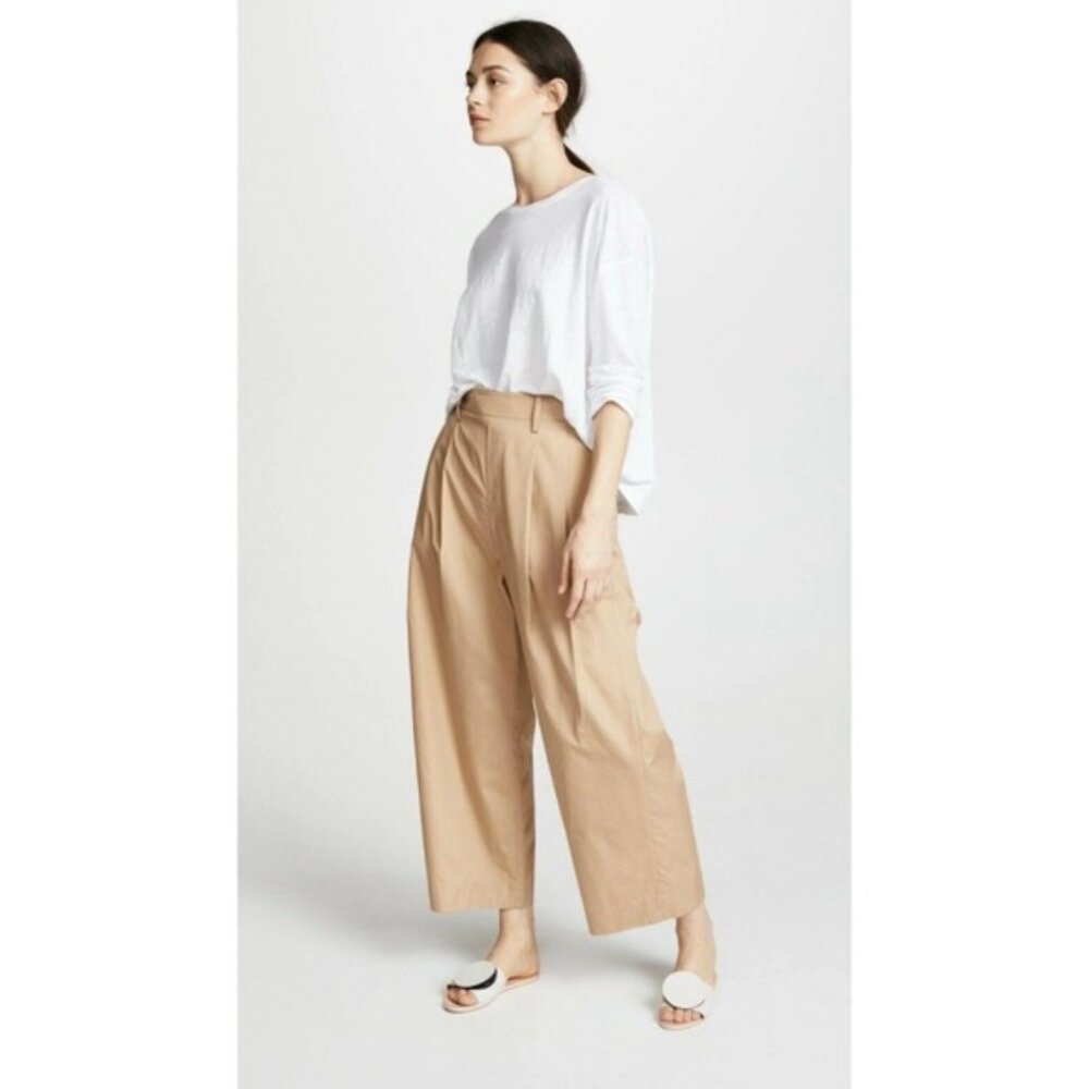 Vince Khaki Pleated Trousers size S
